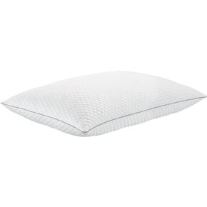 Columbia Comfort Ice Fiber Soft Down Alternative Bed Pillow - Instant Cooling 2 Sided Ice Fiber Cover - Supportive & Cozy Polyester Fiber - Back & Stomach Sleeper, Standard/Queen