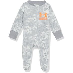 Under Armour Baby Boys' Coverall Footie, Zip-up Closure, Logo & Printed Designs
