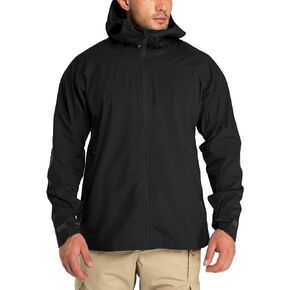 33,000ft Mens Rain Jacket, 3-Layer Performance Lightweight Rain Jackets Waterproof with Hood for Hiking Ski Sailing Cycling