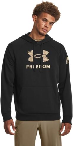 هودي بغطاء رأس بشعار Freedom Big Flag للرجال من Under Armour in Saudi Arabia