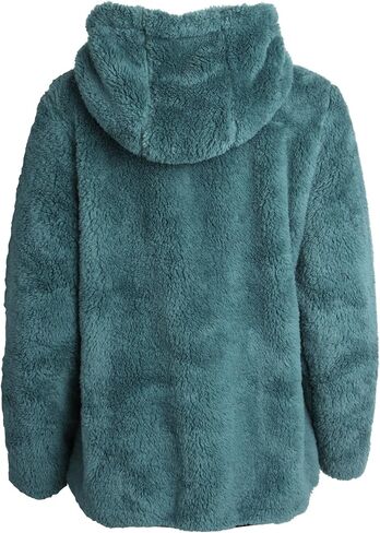 Reebok Women's Fleece Sweatshirt Jacket - Full Zip Sherpa Fur Hooded Jacket - Lightweight Teddy Coat for Women (S-XL) in Kuwait