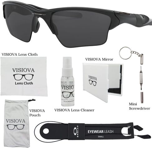 Oakley Half Jacket 2.0 XL OO9154 Sunglasses For Men Bundle Leash +VISIOVA Accessories in Saudi Arabia