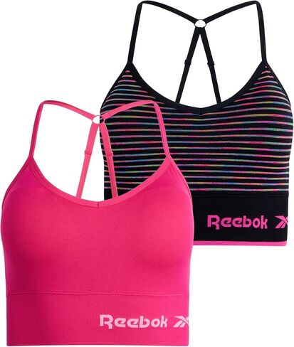 Reebok Women's Bra - Seamless Performance Longline Cami Bralette (2 Pack) in Kuwait