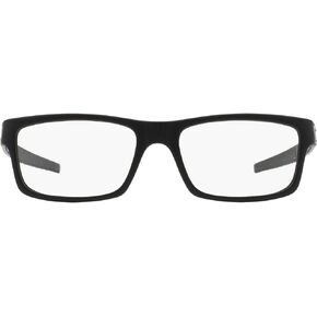 Oakley Men's Ox8026 Currency Rectangular Prescription Eyeglass Frames
