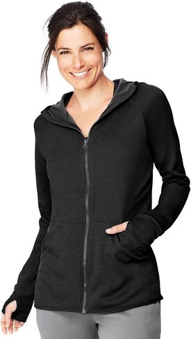 Hanes Sport Women's Performance Fleece Full Zip Hoodie in Kuwait