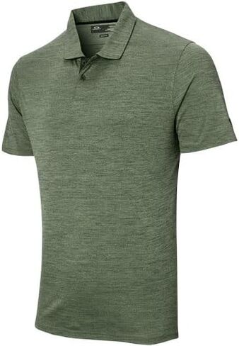 Oakley Aero Hydrolix II Polo, Hunter Green Heather, X-Large in Saudi Arabia