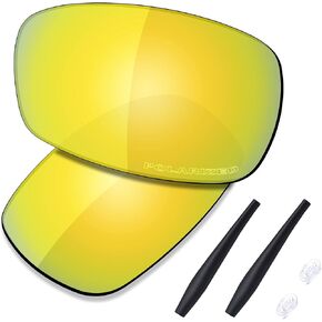 عدسات بديلة ممتازة من SAUCER وأطقم مطاطية لنظارة Oakley Crosshair 2.0 OO4044 الشمسية
