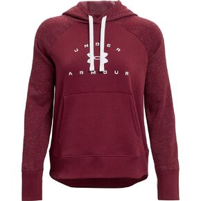 سترة ذات قلنسوة Rival Fleece Wordmark للسيدات من Under Armour in Kuwait