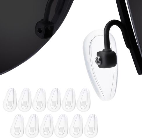 مخدات أنف بديلة من السيليكون الناعم الشفاف من Betterun لـ Oakley Tincup OX3184/موصل 6 OO4106/موصل 8 OO4107/سافيتار in Kuwait