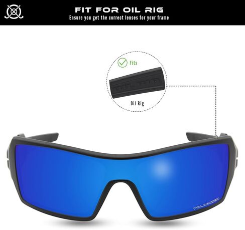 SOLODAD Replacement Lenses for Oakley Oil Rig Sunglasses Polarized in Kuwait
