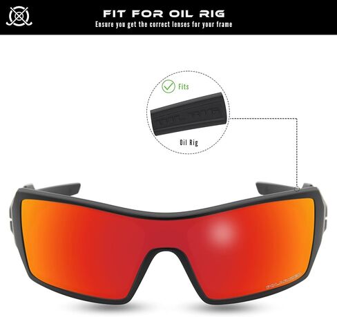 عدسات SOLODAD بديلة لنظارات Oakley Oil Rig الشمسية المستقطبة in Saudi Arabia