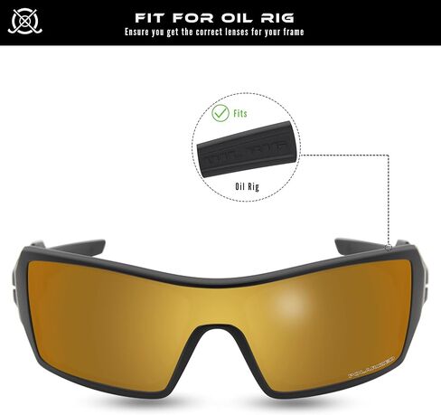 SOLODAD Replacement Lenses for Oakley Oil Rig Sunglasses Polarized in Kuwait