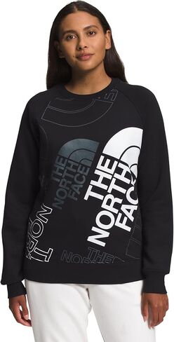 THE NORTH FACE Women's Graphic Injection Crew, TNF Black/TNF Black, Large in Kuwait