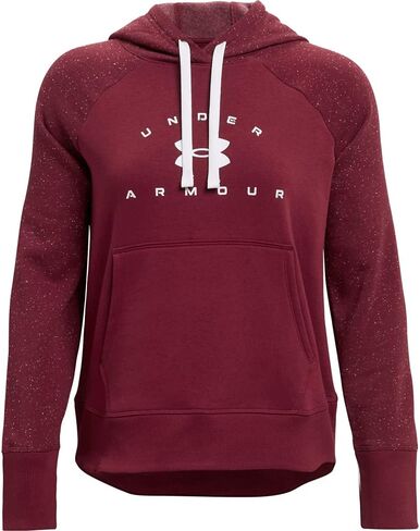 سترة ذات قلنسوة Rival Fleece Wordmark للسيدات من Under Armour in Kuwait