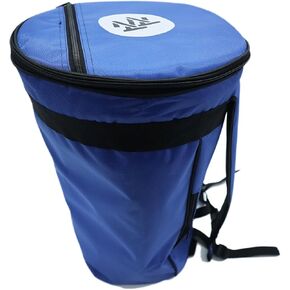 Zaza Percussion - Large Colorful 18'' Darbuka Doumbek Premium Padded Nylon Fabric Gig-Bag (Black)