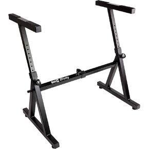 RockJam Z Style Adjustable and Portable Heavy Duty Music (Fits 54-88 Key Electric Pianos) Electronic Keyboard Stand (RJZZ363)