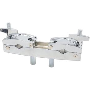 CashBeat Silver Adjustable Multi-Clamp, Quick Release Cymbal Stand Mount Holder, Crafted with Premium Stainless Steel, Ideal for Drum Cymbal Stands & Holders