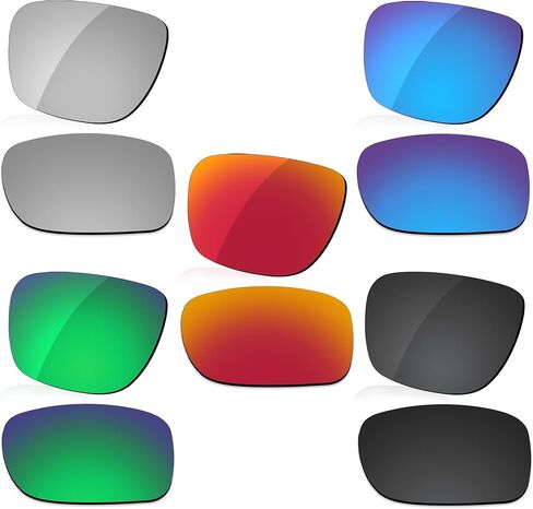 استبدال العدسة المستقطبة LenzReborn لنظارة Oakley Holbrook XL OO9417 الشمسية - أسود داكن + رمادي فضي + أحمر ناري + أزرق ثلجي + أخضر عشبي in Saudi Arabia