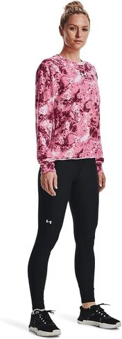 Under Armour - Womens Rival Terry Print Crew Long-Sleeve T-Shirt in Kuwait