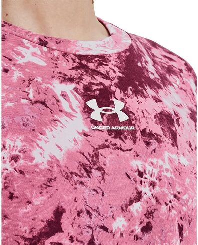 Under Armour - Womens Rival Terry Print Crew Long-Sleeve T-Shirt in Kuwait