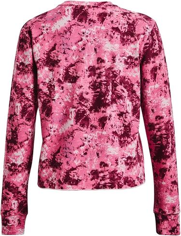 Under Armour - Womens Rival Terry Print Crew Long-Sleeve T-Shirt in Kuwait