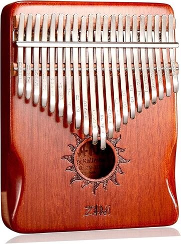 LvPets Kalimba 21 Key Thumb Piano Premium Mahogany Cat Lovers نمط إصبع البيانو العروة Mbira هدية آلة موسيقية محمولة للأطفال الهواة والمبتدئين (أزرق متدرج) in Kuwait