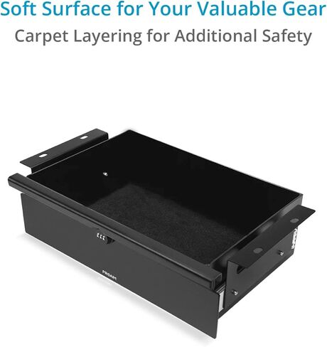 بروايم درج سفلي بقفل ذكي للحفاظ على الاكسسوارات منظمة وآمنة، لمختلف ادوات الصوت/الفيديو | لمحطة عمل عربة ساوند شيف | قفل برمز مكون من 3 ارقام (CT-SDCF-SD) in Kuwait