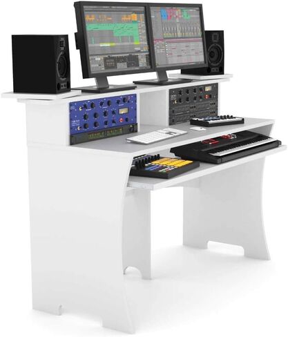 اثاث ستوديو من جلوريوس، ابيض (AMS-WORKBENCH-WHT) in Saudi Arabia
