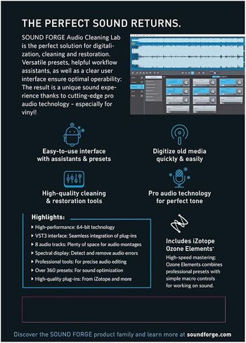 مختبر تنظيف الصوت Sound Forge - الأداة المتخصصة in Kuwait