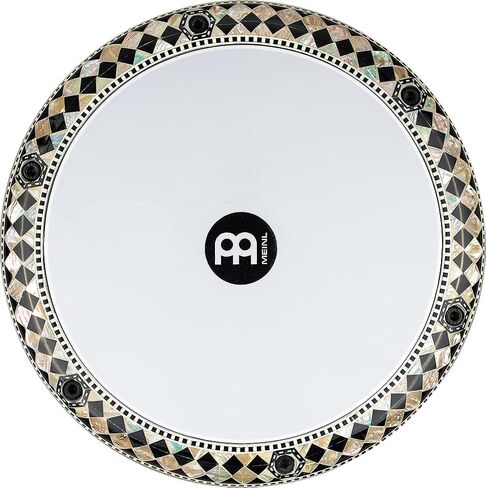 Meinl Percussion Artisan Edition Doumbek مع غلاف من الألومنيوم المصبوب وترصيع من عرق اللؤلؤ - صنع في مصر - رأس صناعي قابل للضبط مقاس 8 3/4 بوصة مناسب لجميع الأحوال الجوية، ضمان لمدة عامين، Mosaic Palace (AEED3) in Saudi Arabia
