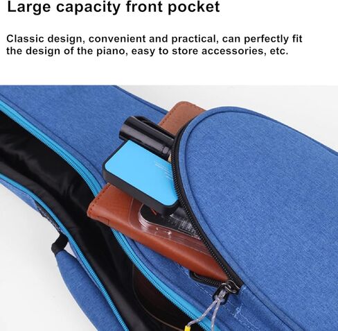 Miwayer Ukulele Case 15MM Heavy Sponge Padding Waterproof Dustproof Shockproof Ukulele Bag for Concert Soprano Tenor Ukulele in Kuwait