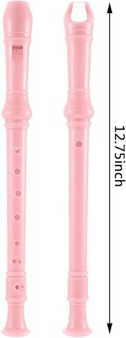 Pangda Descant Soprano Recorder German Style 8 Hole with Cleaning Rod, Black Storage Bag (Ivory White) in Kuwait