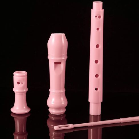 Pangda Descant Soprano Recorder German Style 8 Hole with Cleaning Rod, Black Storage Bag (Ivory White) in Kuwait