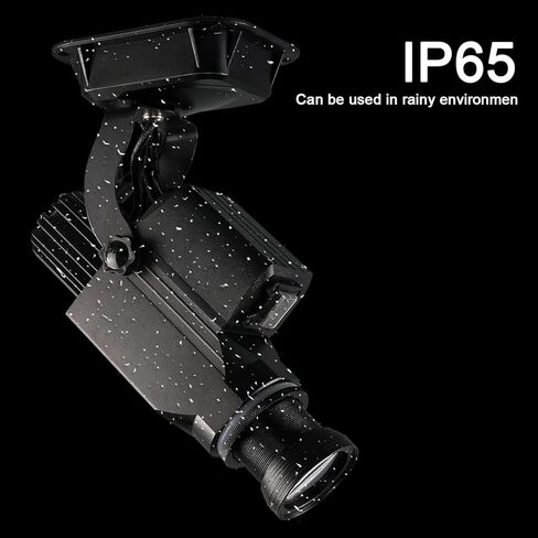 YKGOBO 30W LED Logo GOBO Projector Image Rotation IP65 Waterproof with Manual Zoom DJ Effect Light Custom Gobos for Hotel Car Wash Company Restaurant Store Wedding Advertising Outdoor Use in Kuwait