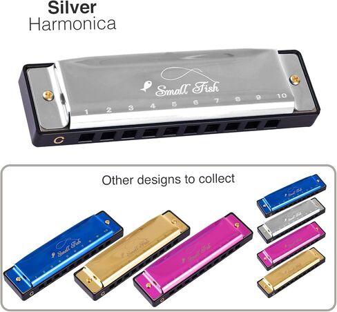 هارمونيكا للأطفال والكبار، مفتاح دياتونيكي لجهاز الفم C مع 10 فتحات و20 ملاحظة، ألعاب الآلات الموسيقية الزرقاء للمبتدئين، جائزة الفصل الدراسي، هدايا عيد الميلاد، حشوات تخزين عيد الميلاد in Kuwait