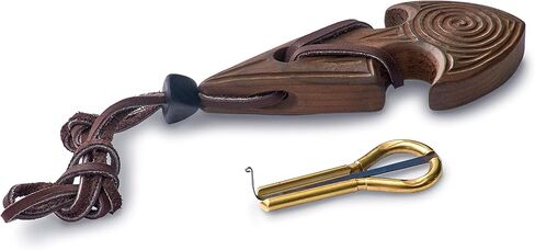 Jaw Harp by MUARO P.Potkin in Dark Wooden Case"Arrow"(Mouth Harp) in Kuwait