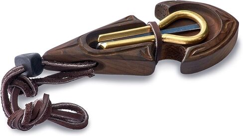 Jaw Harp by MUARO P.Potkin in Dark Wooden Case"Arrow"(Mouth Harp) in Kuwait