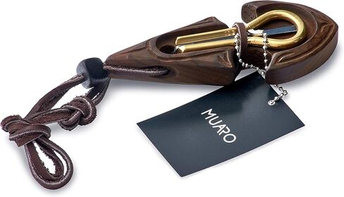 Jaw Harp by MUARO P.Potkin in Dark Wooden Case"Arrow"(Mouth Harp) in Kuwait
