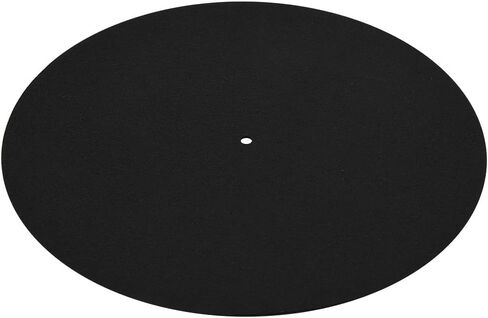 ASHATA Turntable Platter Mat, Turntable Platter Mat Black Rubber 1PCS Ultra-Thin Anti-Static Turntable Record Pad Antistatic Flat Soft Mat Slipmat Mat Pad, for Universal to in Saudi Arabia