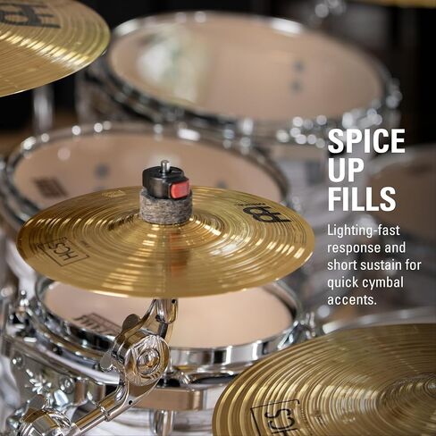 Meinl Percussion HCS 8" Splash Cymbal لمجموعة الطبول - صنع في ألمانيا - متوسط ​​تقليدي، ضمان لمدة عامين، سبائك النحاس MS63، (HCS8S) in Kuwait