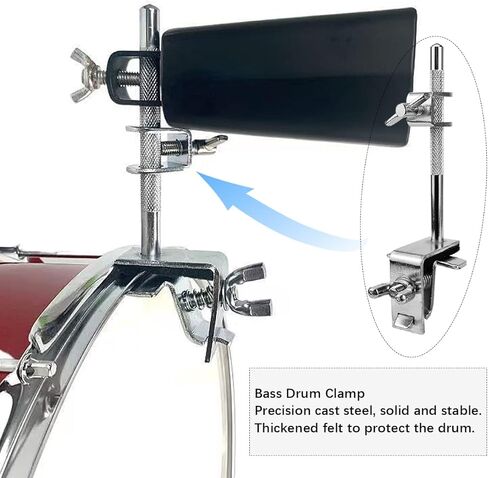 YOLUFER البقرة المشبك جرس البقرة حامل مجموعة طبلة موسيقى الجاز هوب شنت الحرة تعديل البقرة المشبك لملحقات قرع in Kuwait