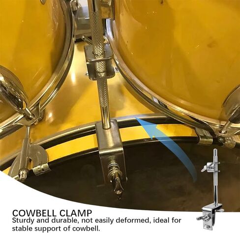 YOLUFER البقرة المشبك جرس البقرة حامل مجموعة طبلة موسيقى الجاز هوب شنت الحرة تعديل البقرة المشبك لملحقات قرع in Kuwait