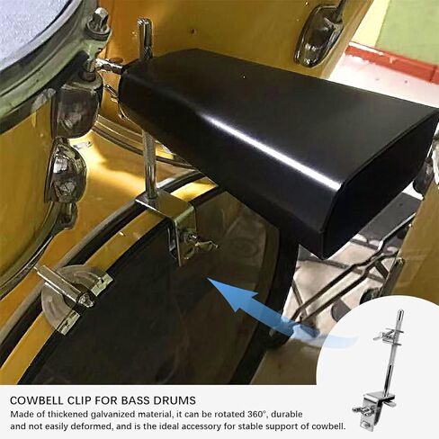 YOLUFER البقرة المشبك جرس البقرة حامل مجموعة طبلة موسيقى الجاز هوب شنت الحرة تعديل البقرة المشبك لملحقات قرع in Kuwait