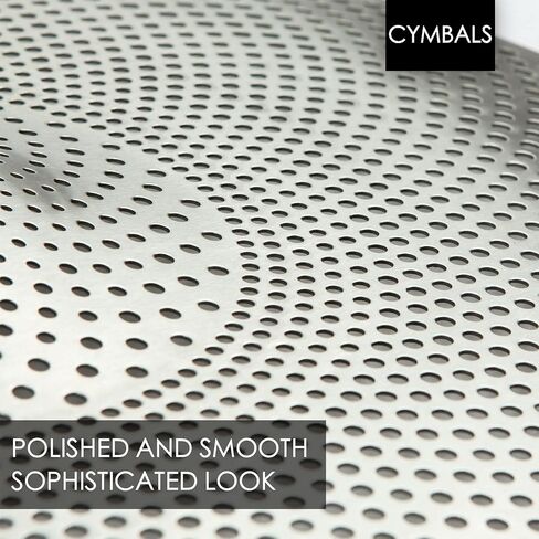 صنج ركوب تحطم منخفض الحجم، صنج 18 انش للتدريب على الاصطدام، صنج هادئ (18 انش، فضي) in Kuwait