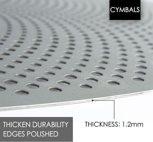 صنج ركوب تحطم منخفض الحجم، صنج 18 انش للتدريب على الاصطدام، صنج هادئ (18 انش، فضي) in Kuwait