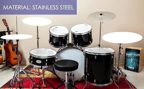 صنج ركوب تحطم منخفض الحجم، صنج 18 انش للتدريب على الاصطدام، صنج هادئ (18 انش، فضي) in Kuwait