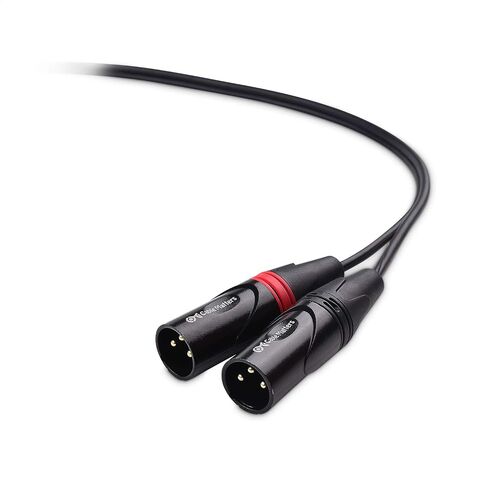 كابل ماترز كابل توصيل مزدوج RCA إلى XLR غير متوازن بطول 10 أقدام، 2 كابل ذكر RCA إلى XLR (كابل XLR مزدوج إلى RCA) - 10 أقدام in Saudi Arabia
