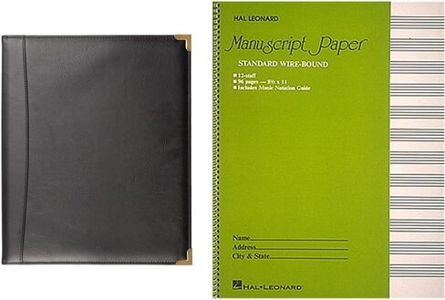 Pro Tec FSA1E Deluxe Choral Folder with Elastic String Dividers & Adjustable Hand Strap, Black in Saudi Arabia