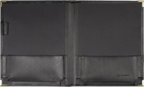 Pro Tec FSA1E Deluxe Choral Folder with Elastic String Dividers & Adjustable Hand Strap, Black in Saudi Arabia
