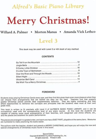Alfred's Basic Piano Library Merry Christmas!, Bk 3 (Alfred's Basic Piano Library, Bk 3) in Saudi Arabia